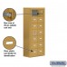 Salsbury Cell Phone Storage Locker - with Front Access Panel - 7 Door High Unit (8 Inch Deep Compartments) - 14 A Doors (13 usable) - Gold - Surface Mounted - Master Keyed Locks